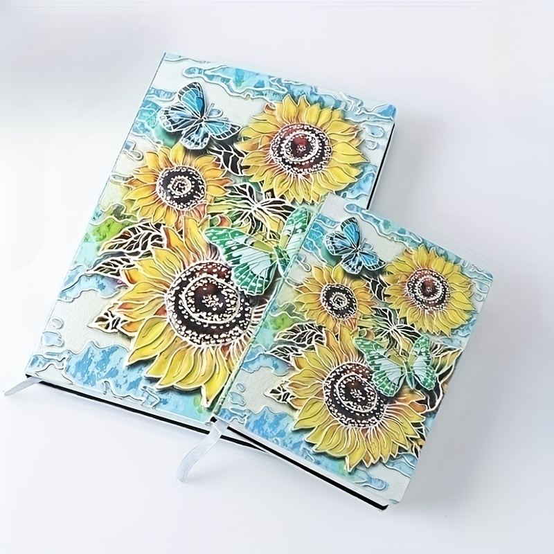 3d Embossed Peacock Journal Writing Notebook With Pen Set - Temu