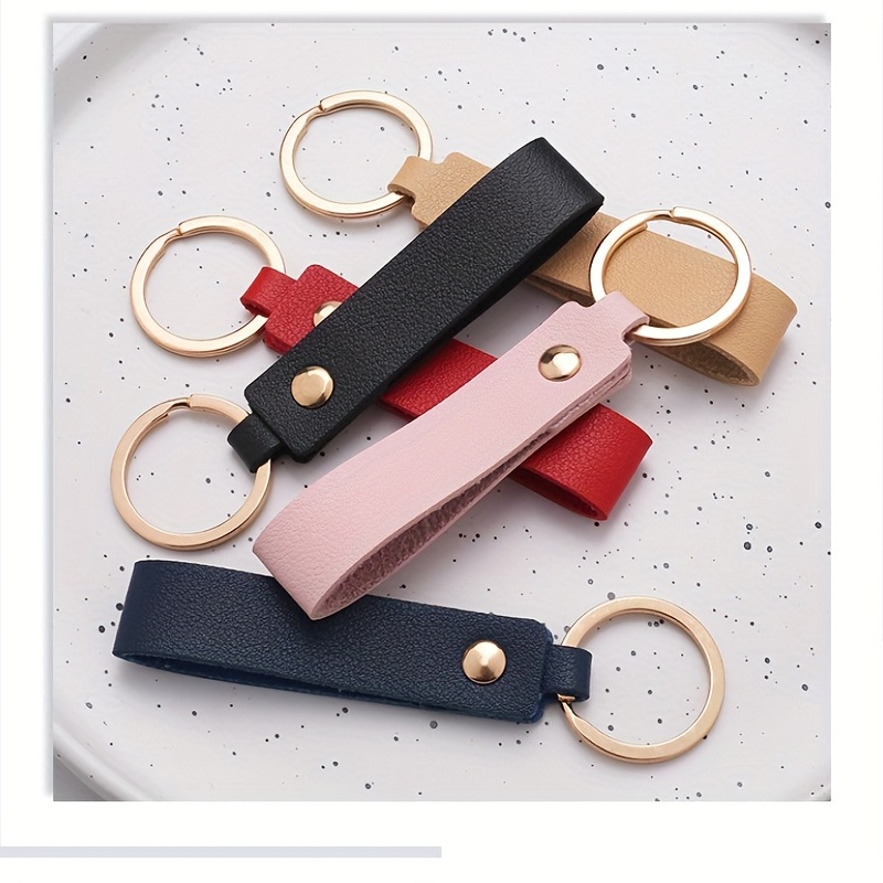 Metal Field Shop Leather Keychain Car Accessories Handmade Men Gifts Key Manager Custom Key Fob
