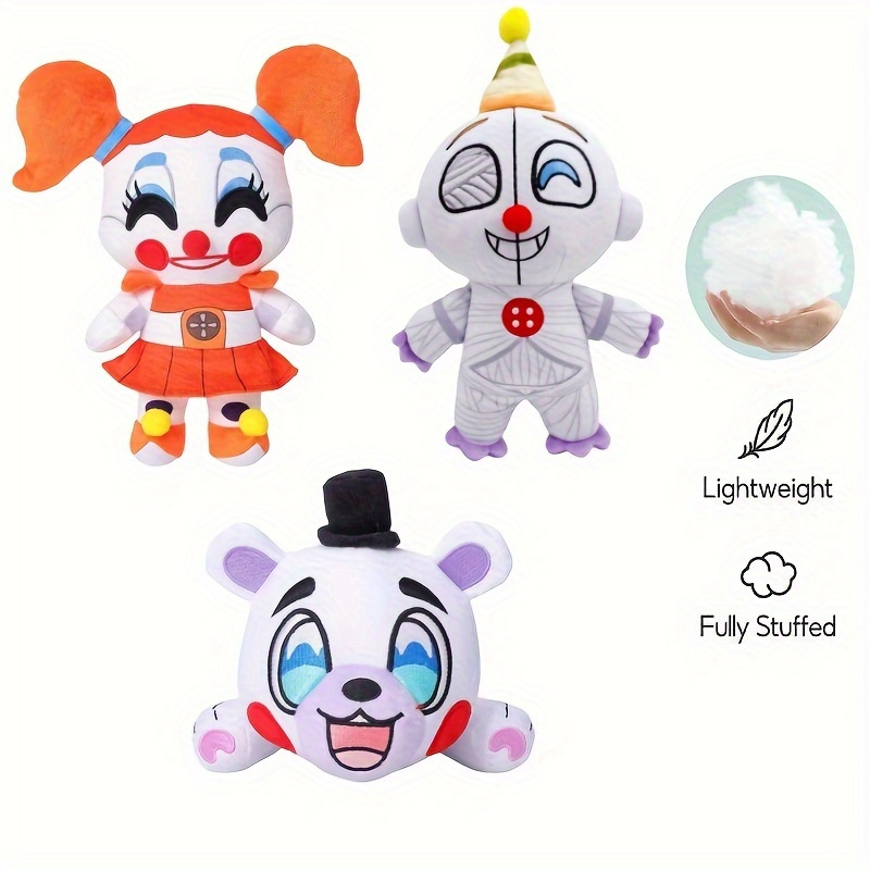 Crianças trajes de halloween anime sundrop fnaf sol palhaço coelho