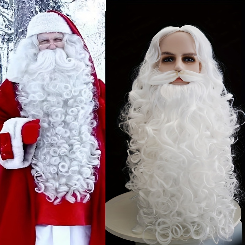 Déguisement Père Noël avec sourcils et barbe luxe homme
