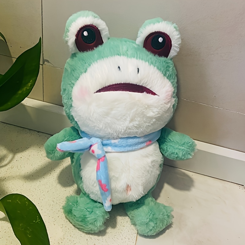 5 91inch Cute Big Eyed Frog Plush Toy Kawaii Cartoon Animal - Temu Australia