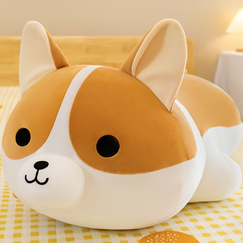 Custom 30cm Soft Fluffy Stuffed Dog Toys Animal Lifelike Cuddly Corgi Plush  - China Corgi Stuffed Animal and Stuffed Corgi price