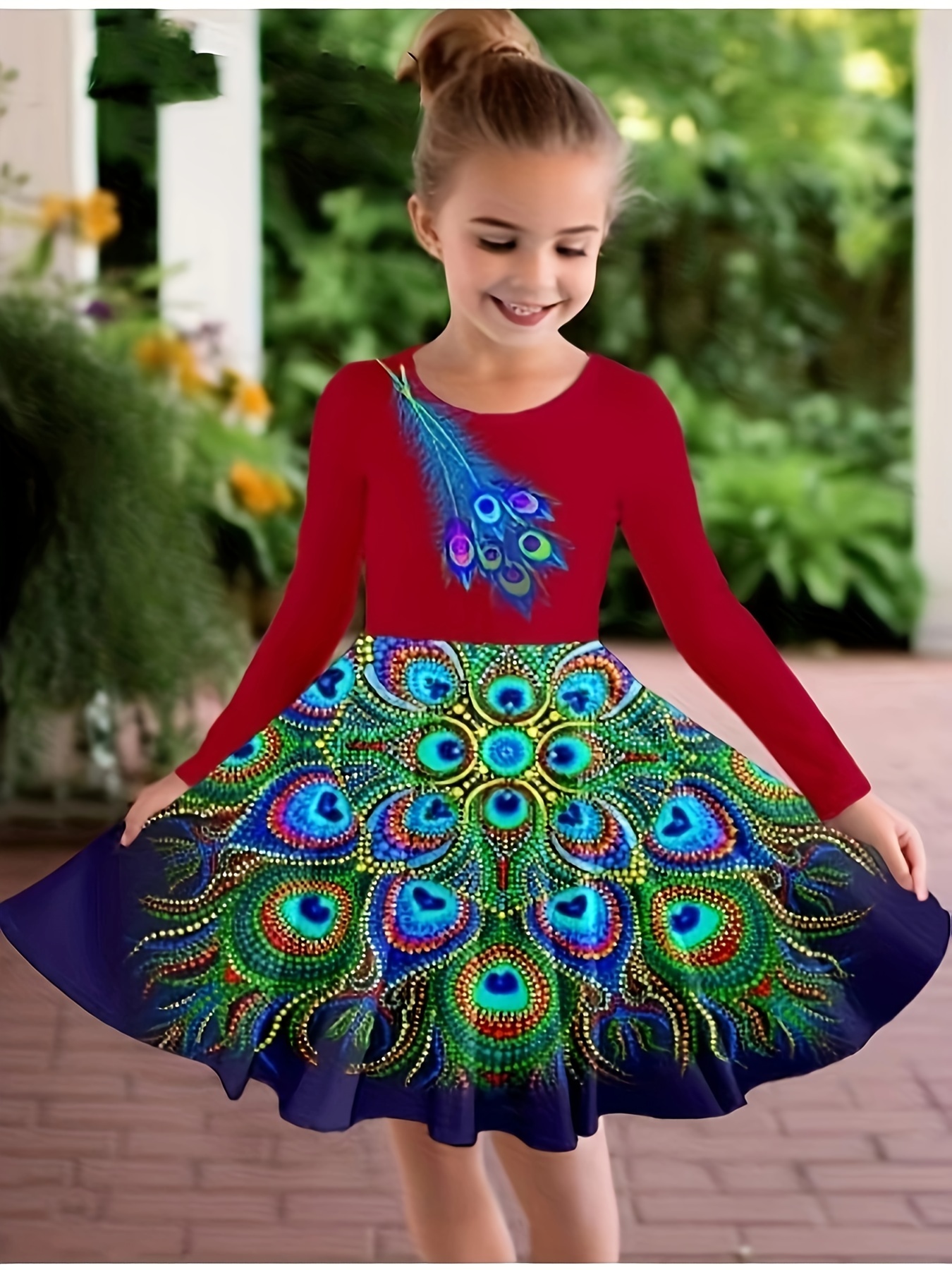 Peacock dress for outlet girl