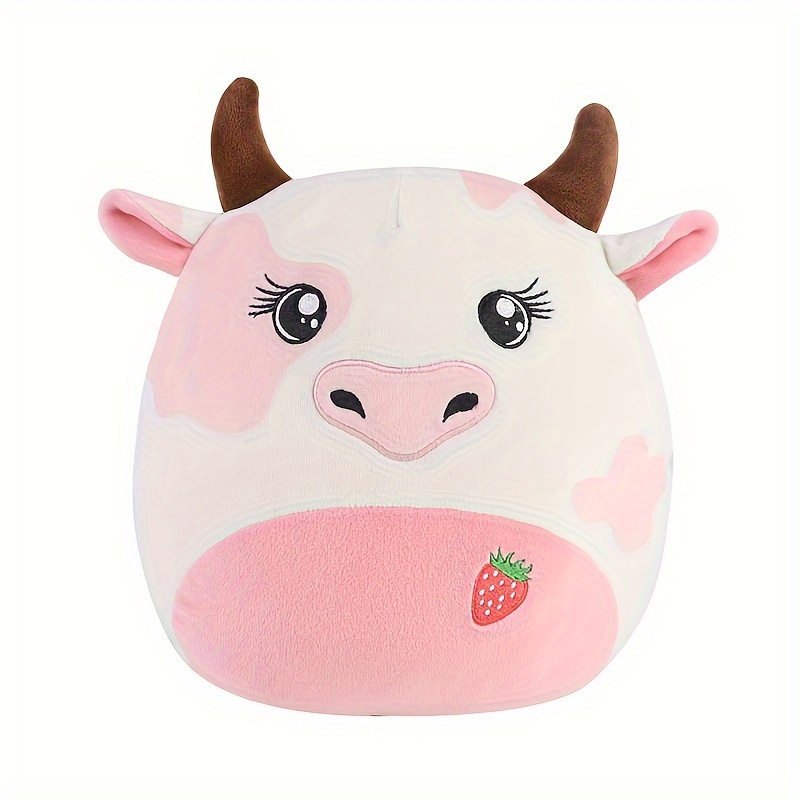 Strawberry cow squish straw topper