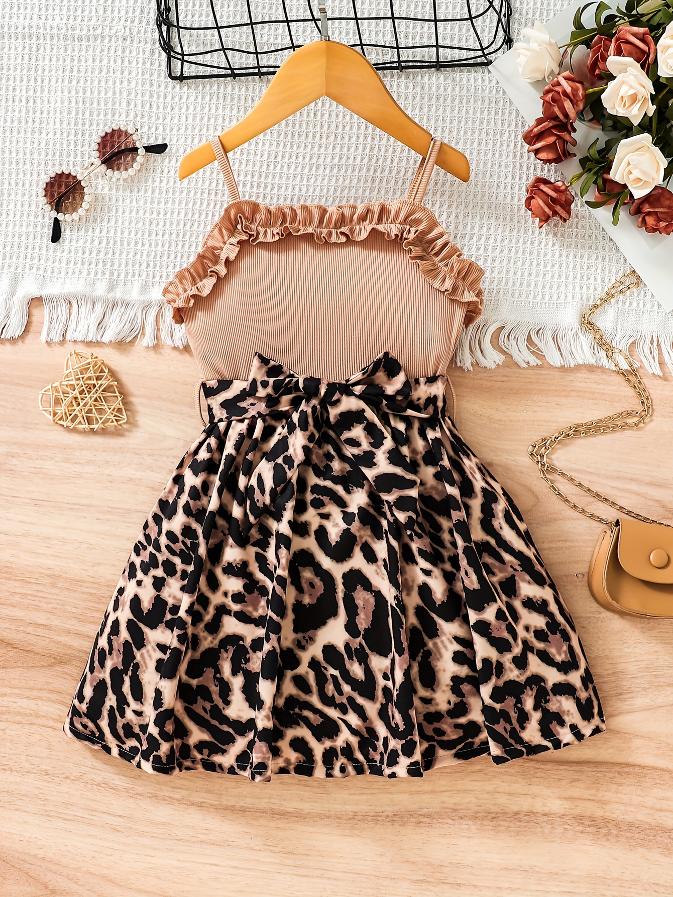 Baby Girls Leopard Print Stylish Casual Outfit Long Sleeve - Temu