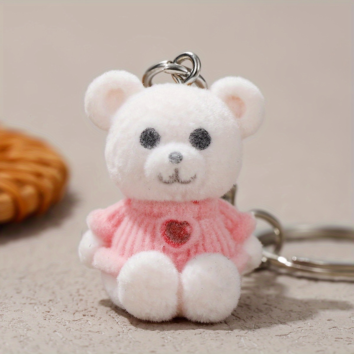 Cheers.US Panda Keychain Soft Glue Mini Cute Kawaii Key