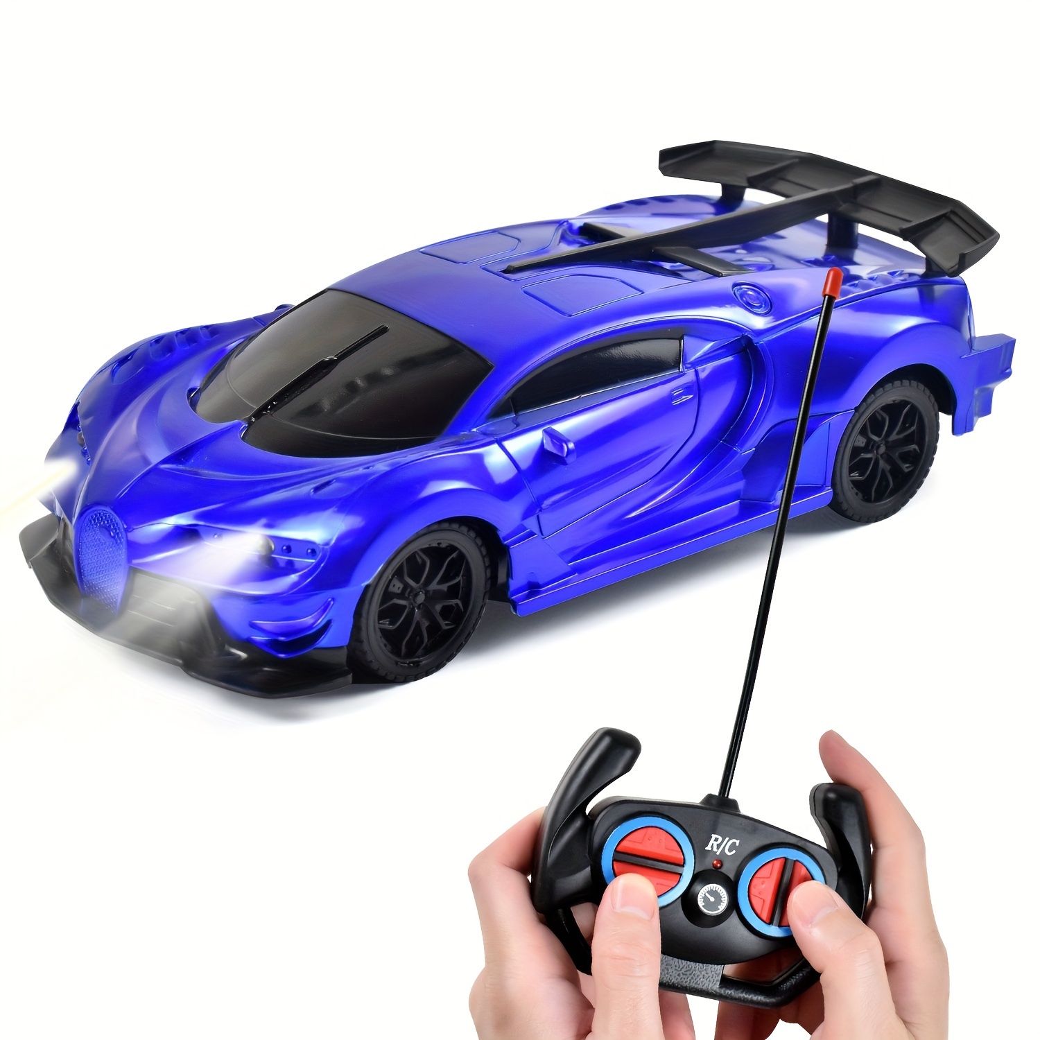 bleu-Voiture jouet anti collision télécommandée pour garçons, modèle sans  fil, dérive de simulation, haute vi