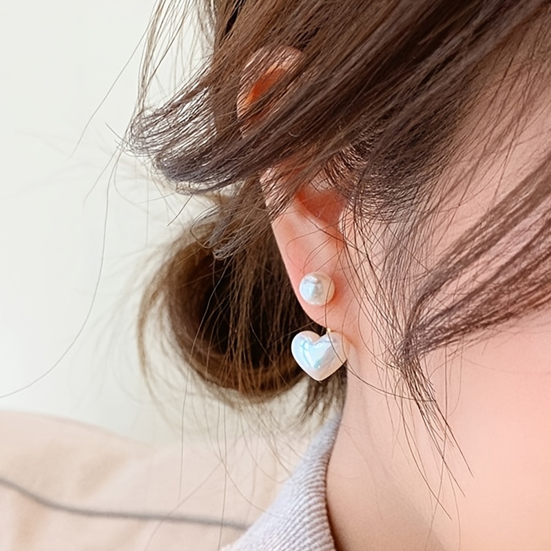 Jewelry Earrings Simple Temperament Bow Earrings Cute Girl Heart