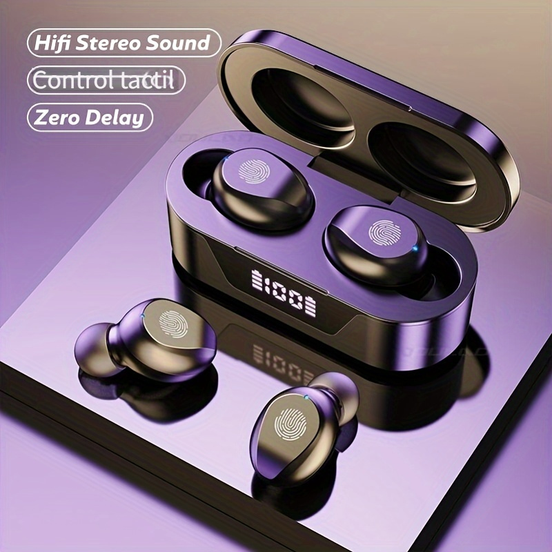 Auriculares Bluetooth inalámbricos deportivos, auriculares inalámbricos con  micrófono Bluetooth, estéreo de alta fidelidad Bluetooth H
