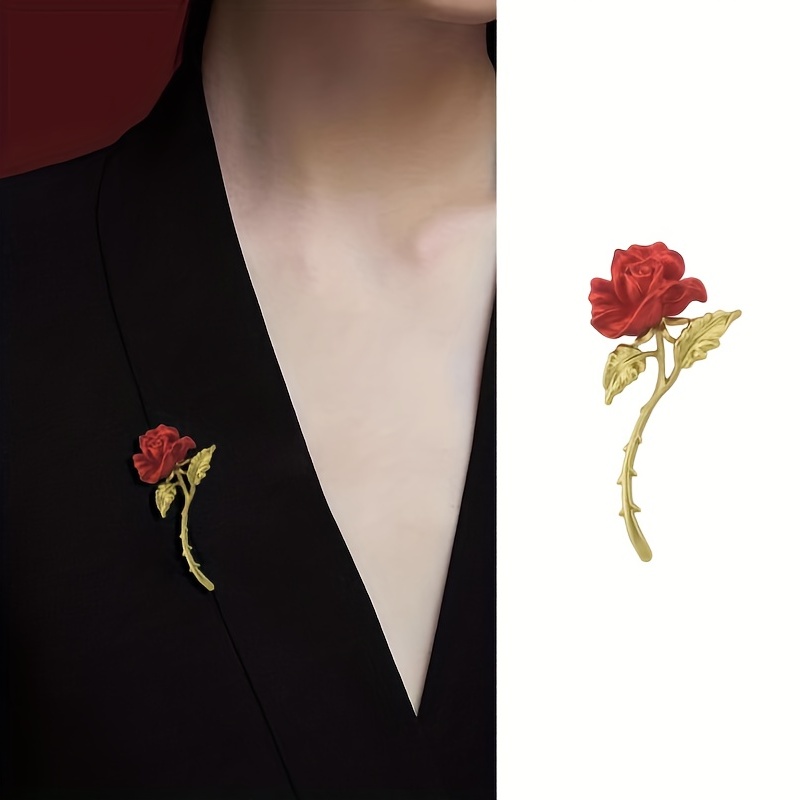 1/3/4pcs Lyrics Letter Enamel Pins Tape Rose Brooches Lapel Badges Jewelry  Gift For Men