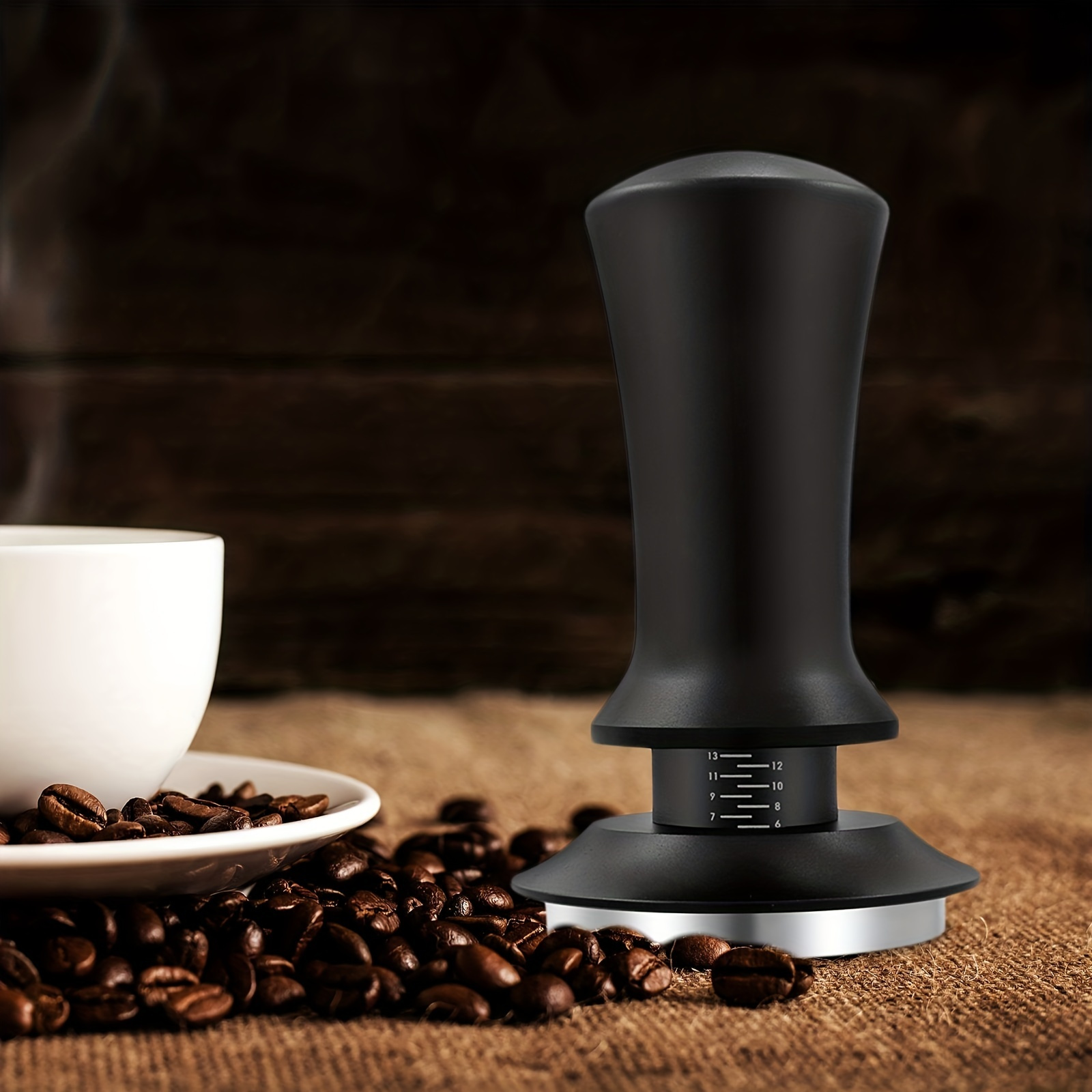 Prensa de café expreso para café, 2.283 in con alfombrilla de silicona