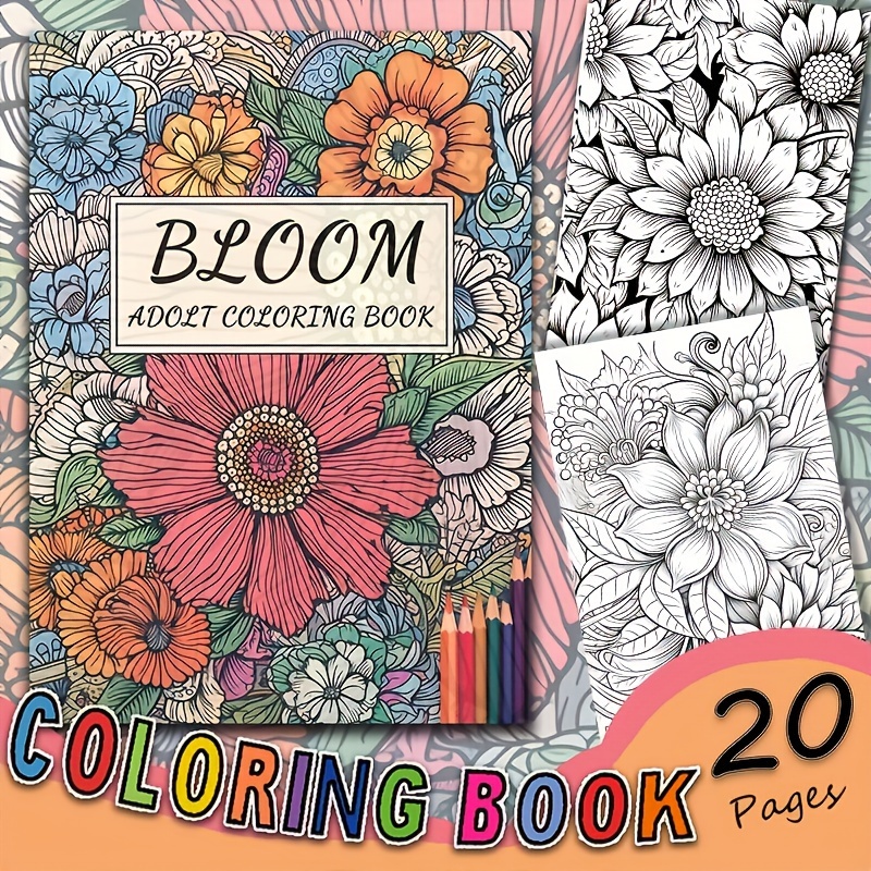 Flores - Libro de colorear para adultos: Libros para colorear