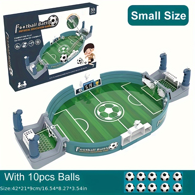 Juego de fútbol de mesa para niños, juego de futbolín educativo portátil  con pelota y marcador de puntuación, mini mesa de futbolín para adultos y