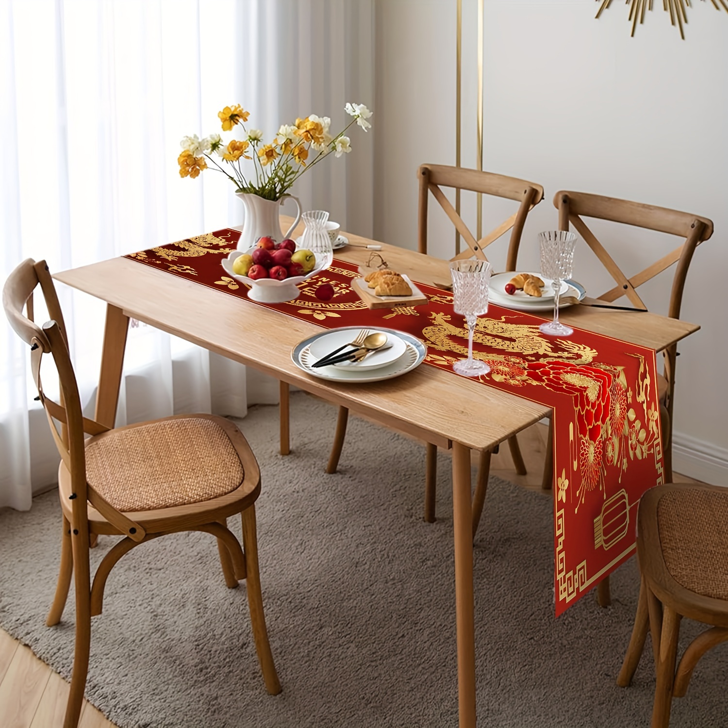  Manteles individuales para mesa de comedor, diseño de margarita  pequeña, vintage, azul, de madera, lavables, modernos, para interiores y  exteriores, para decoración del hogar, fiesta, boda, vacaciones, juego de 4  