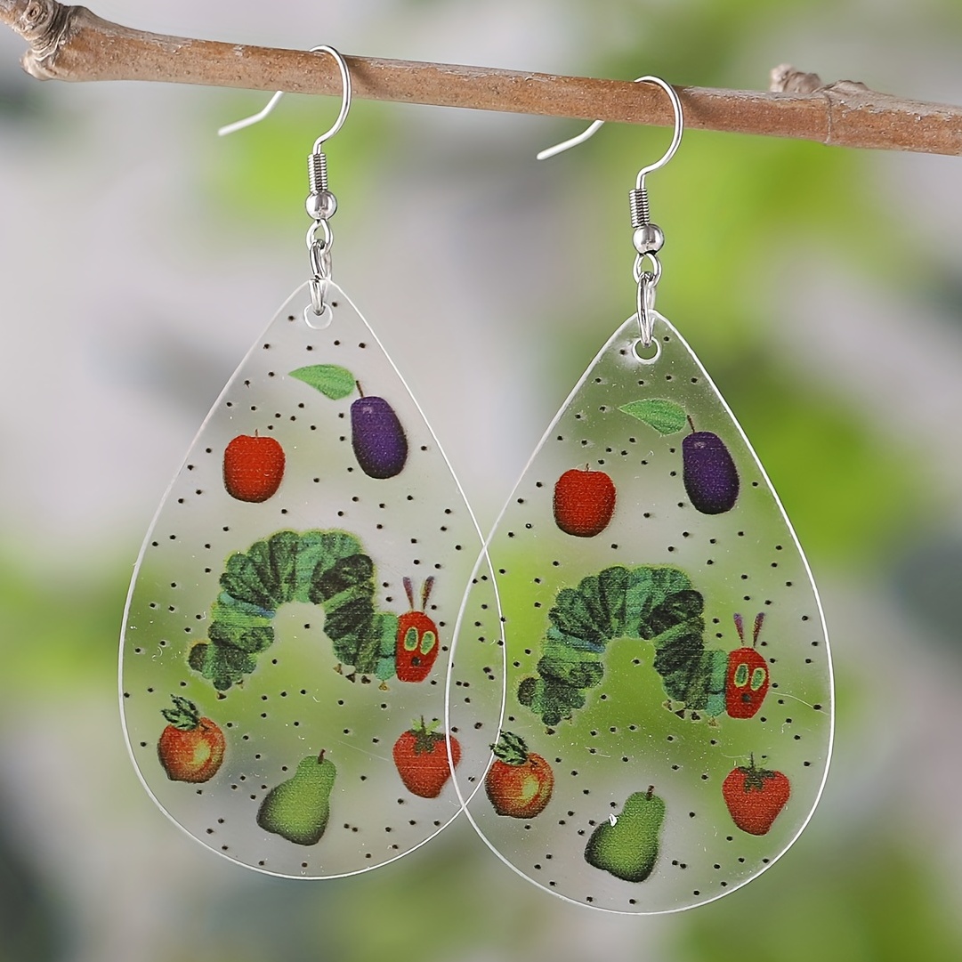 Fruit Fly Wing Earrings | Shrink Plastic Earrings | Hypoallergenic