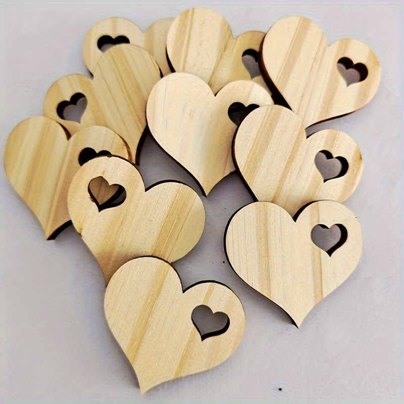 Decoracion De Corazones De Madera - Temu Chile