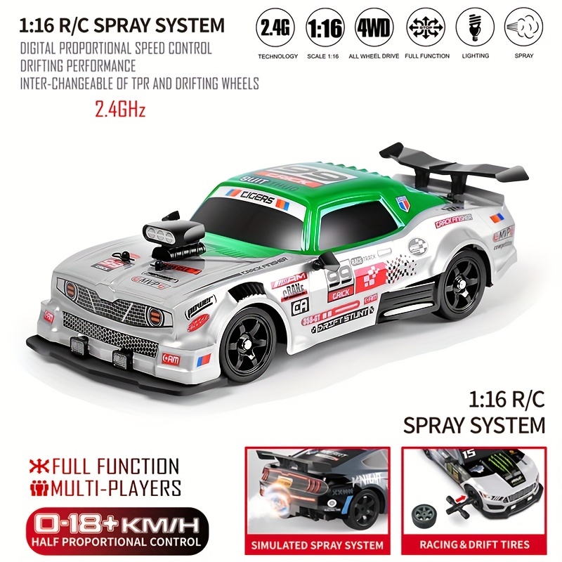 RC 4WD Drift Car Fast & Furious Nissan Skyline GTR 1:10 RC Model 2.4G Radio  Toy