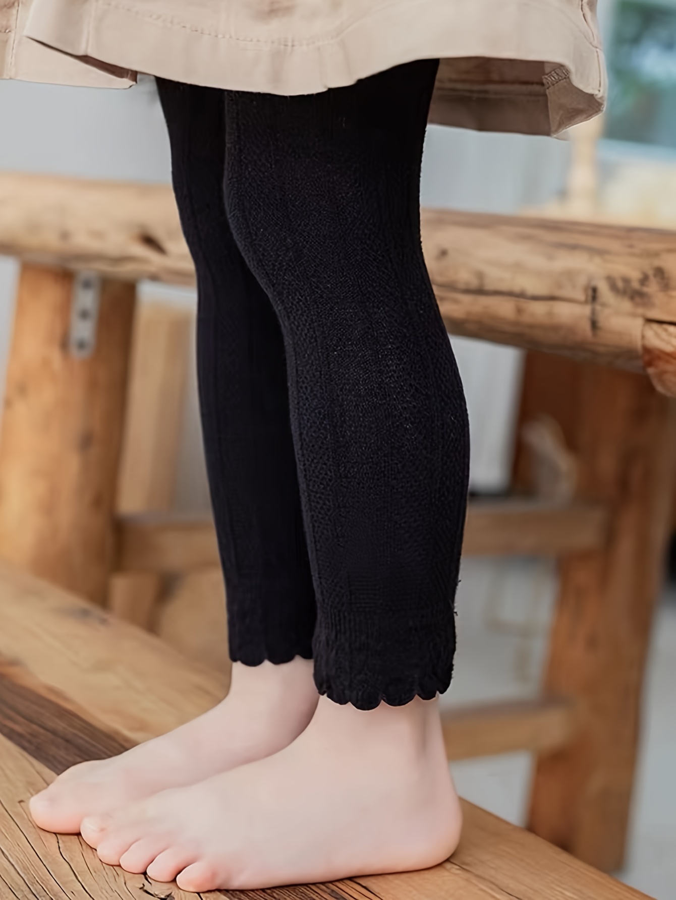 Girls PU Leather Leggings Warm Leggings For Fall Winter Party Street Wear  Gift