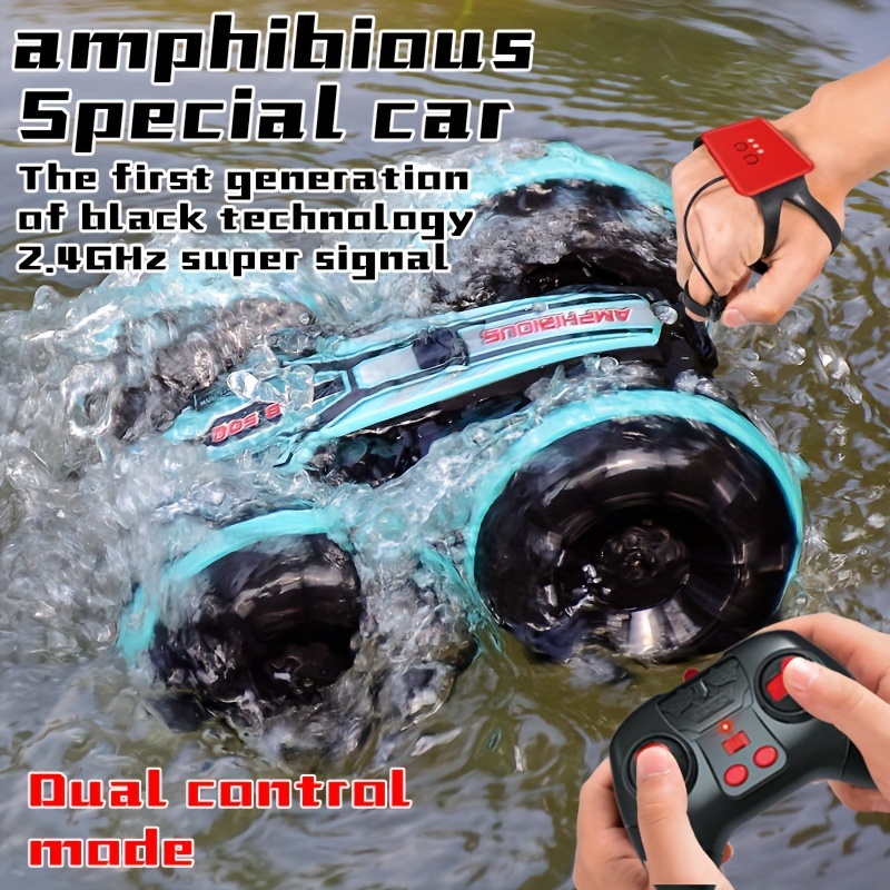 Remote Control Car Waterproof 8 Wheel Drive 2.4G Remote Control Armored  Vehicle Amphibious Off Road Stunt Truck Toy - AliExpress