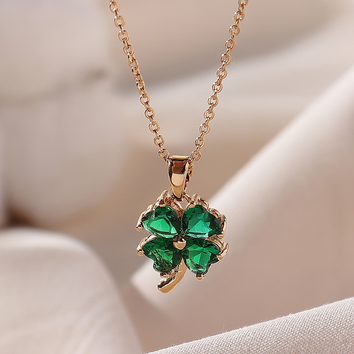Four Leaf Clover Charm Necklace – The Urban Smith