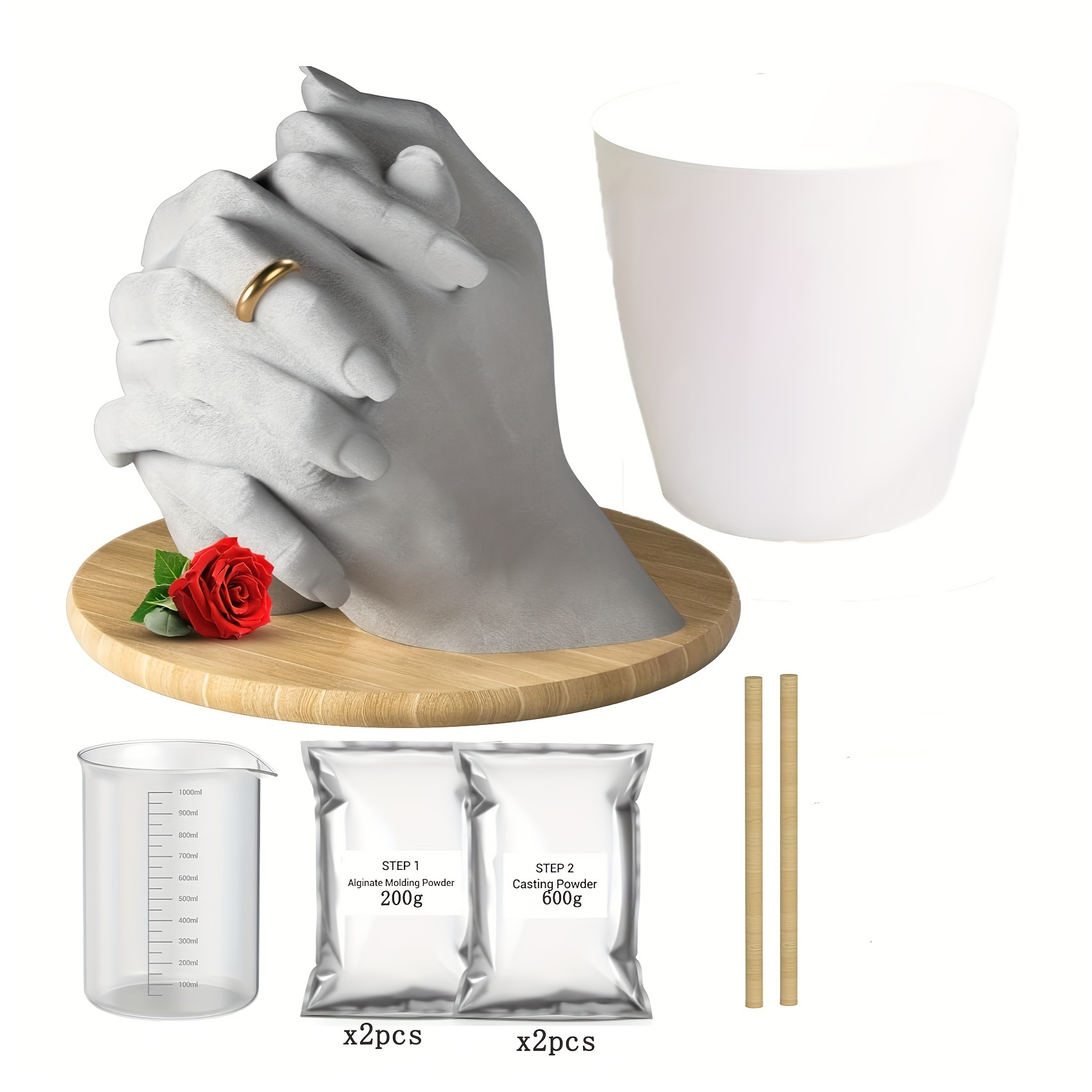 Plaster Casting Powder Hand Mold Casting Kit Powder Gypsum - Temu
