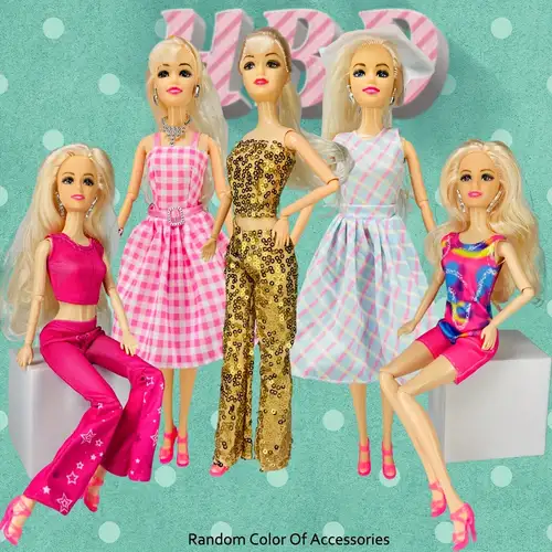 20 Vêtements Compatible avec Barbie Poupée Accessoires de Poupée 10  Chaussures 10 Vêtements Tenues pour Poupées Bébé Poupée Cadeaux  Anniversaire pour
