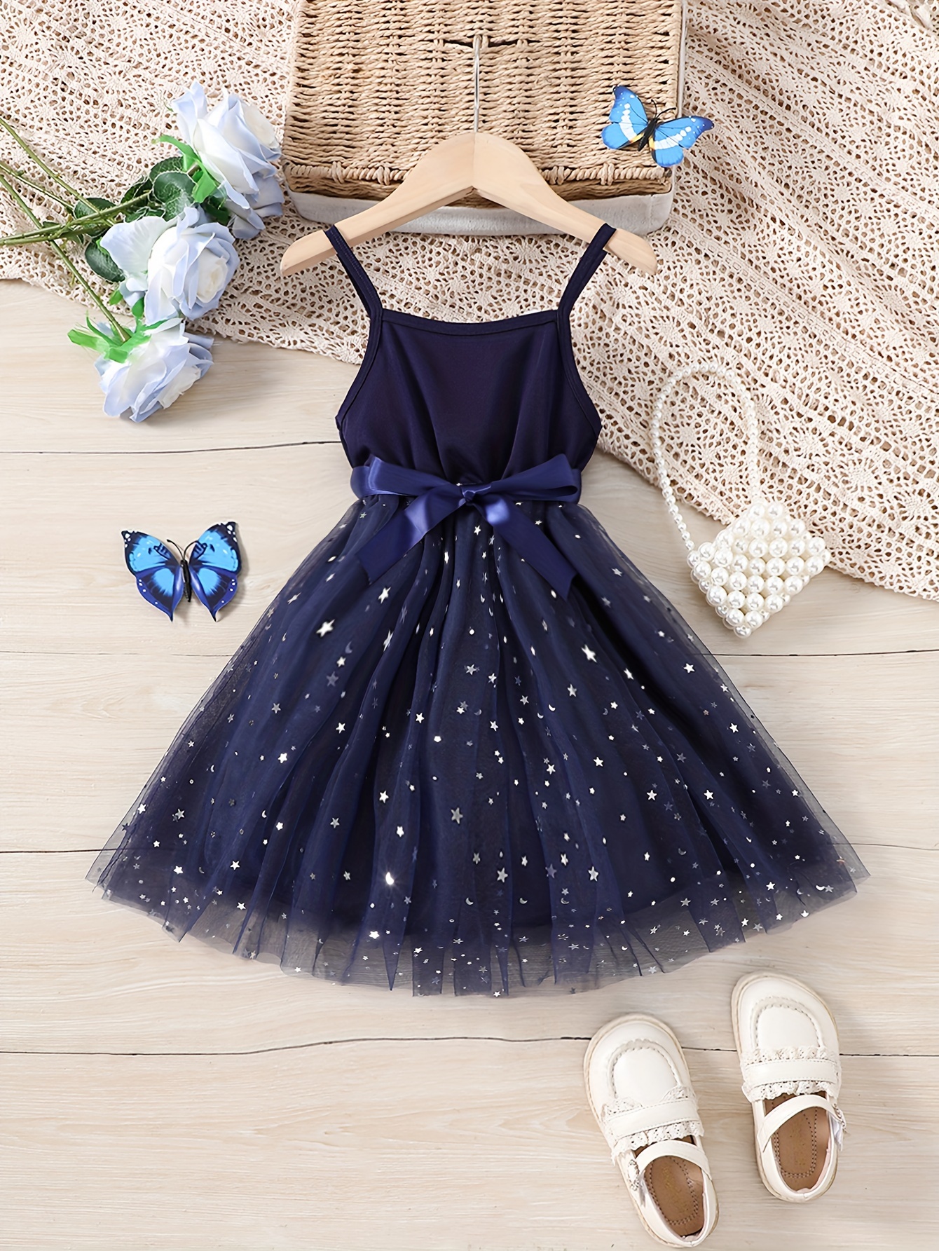 Girls blue holiday on sale dress