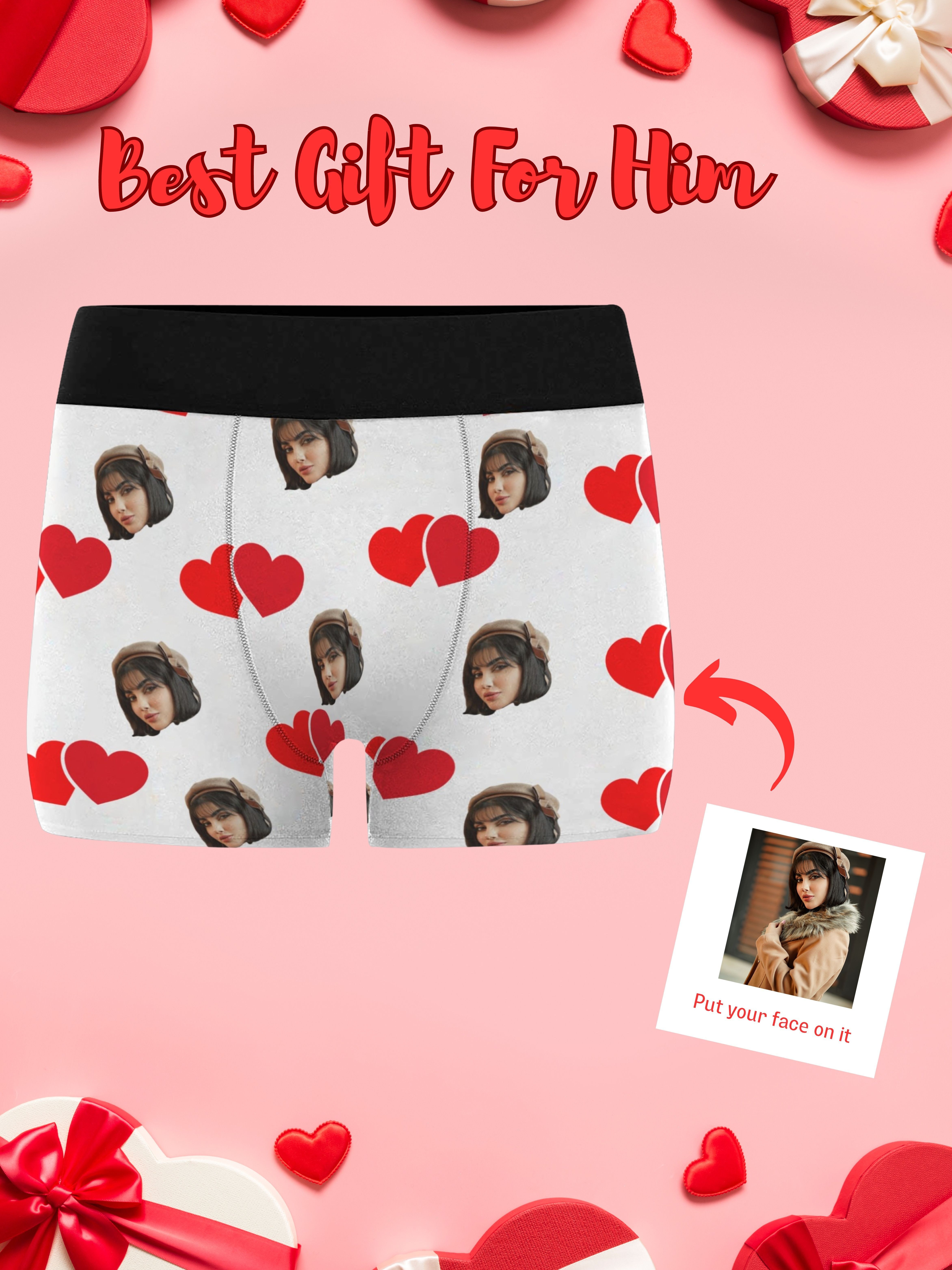 Custom Print Men's Underwear Hot New Customized Portrait Pattern