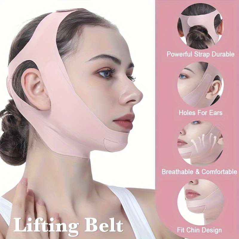 3PCS V Face Slimming Tool Lift Skin Firming Shape Lifting Jaw Trainer  Massager Instrument Double Chin Reducer Jawline Exerciser 