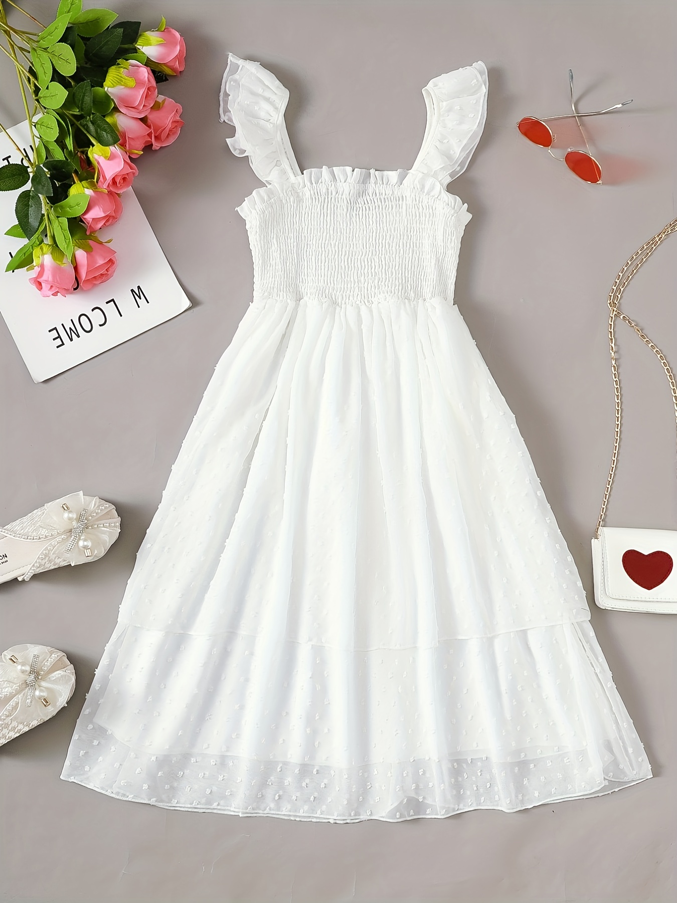 Girls white hot sale summer dress