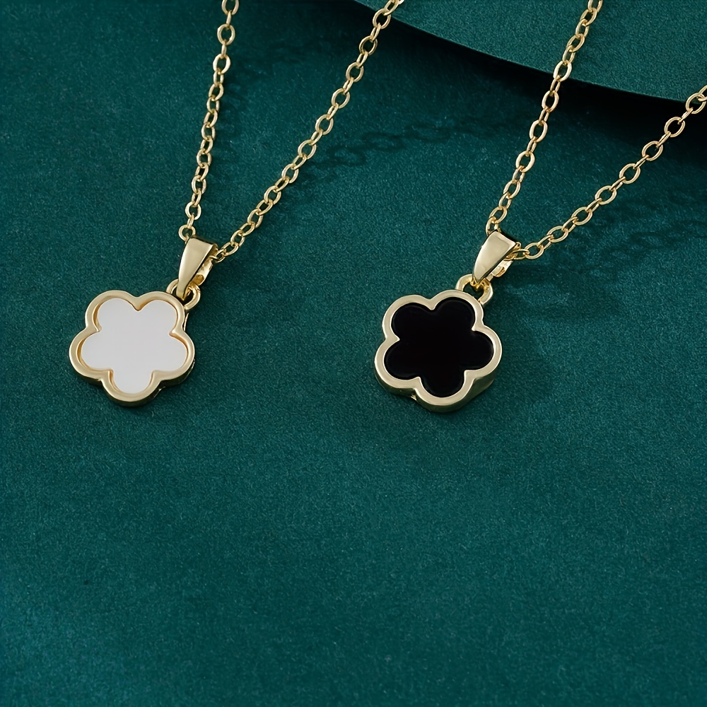 Square Shape Pendant Necklace With Four Leaf Clover Shape Pattern  Adjustable Neck Jewelry Good Lucky Jewelry For St. Patrick's Day - Temu  Lithuania