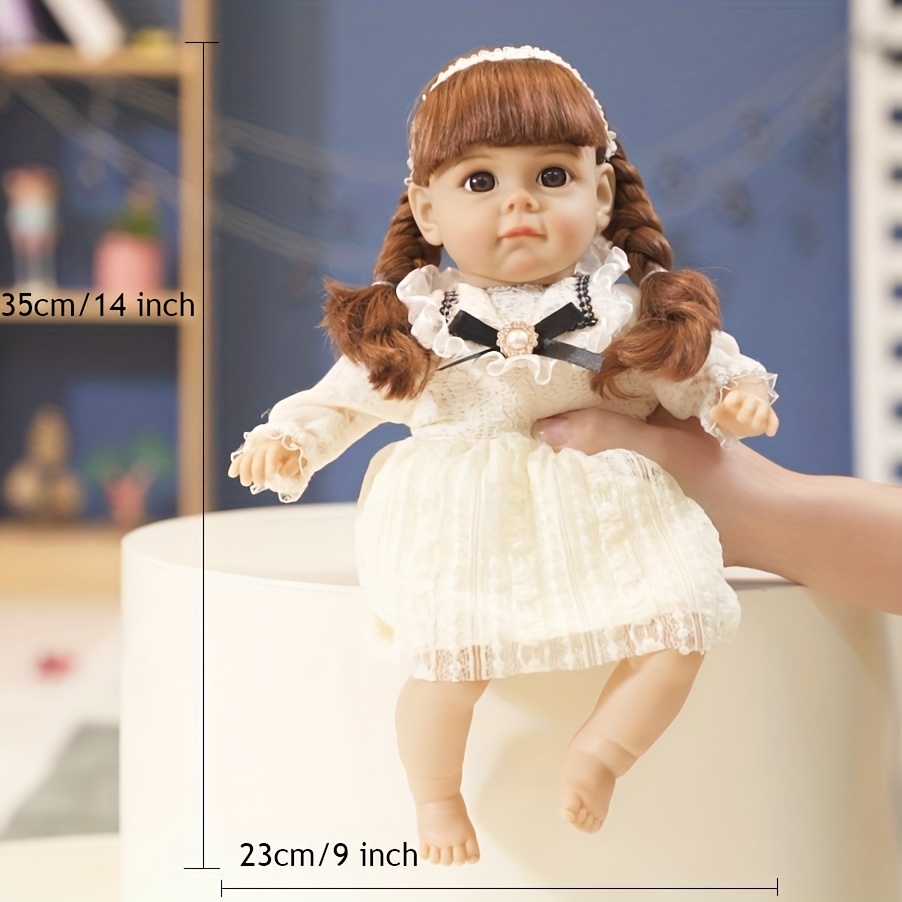 45cm Lifelike Bebe Reborn Doll Rosalie Reborn Silicone Vinyl Cloth Body DIY  Toys Figure for Girls Christmas Decorations - AliExpress
