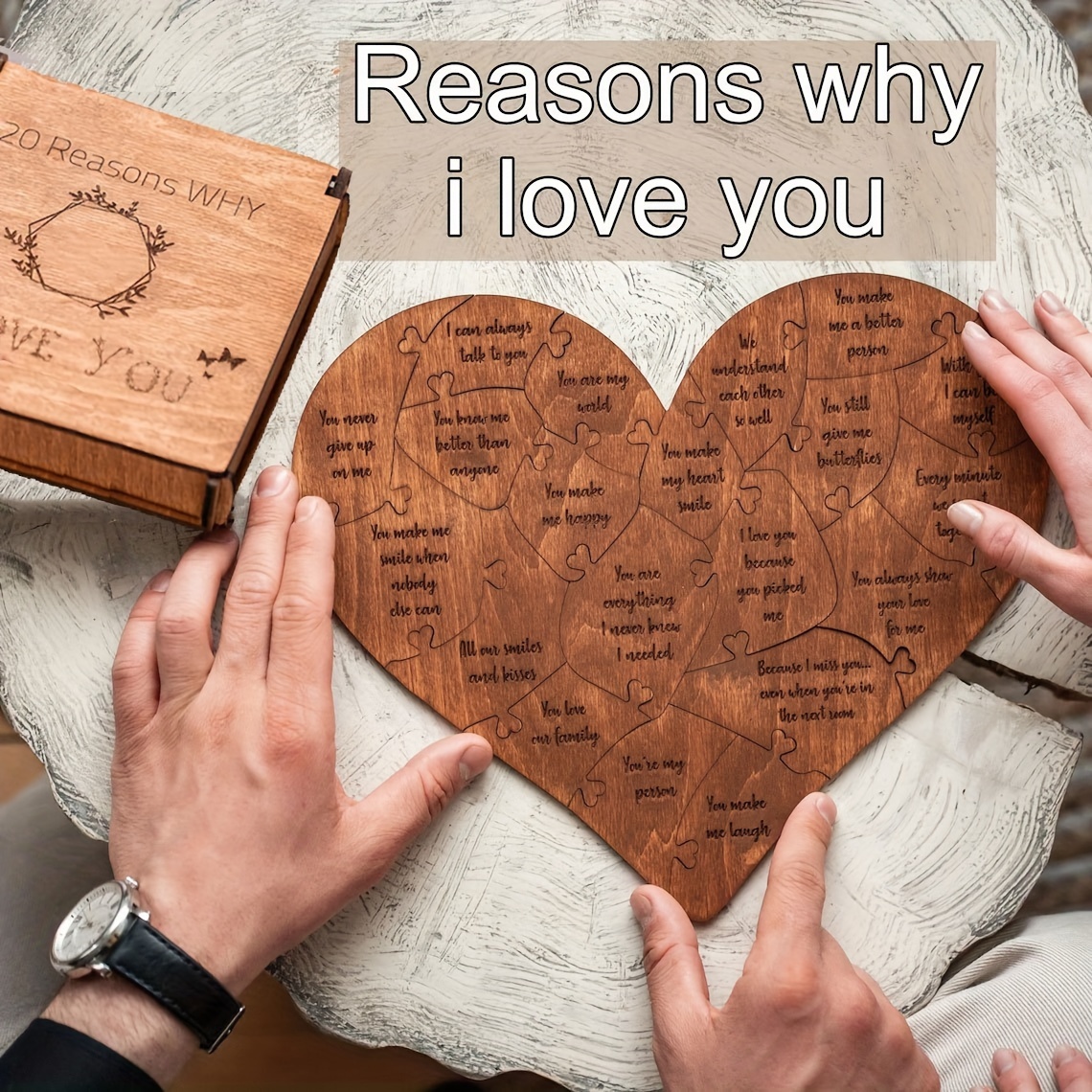 Reasons Why I Love You Scrapbook Journal, Boyfriend Gift, Engagement Gift 