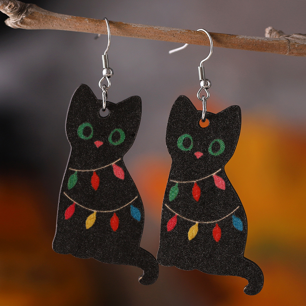 Cute Little Black Cat Beads 2 Styles Resin Beads Accessories - Temu