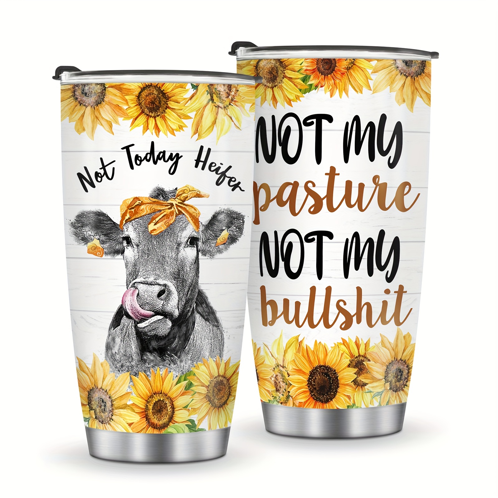 Cute Cow Print Tumbler,Cow skinny Tumbler with lid and Straw,Cow Coffee  Travel Mug Cup Water bottle,…See more Cute Cow Print Tumbler,Cow skinny