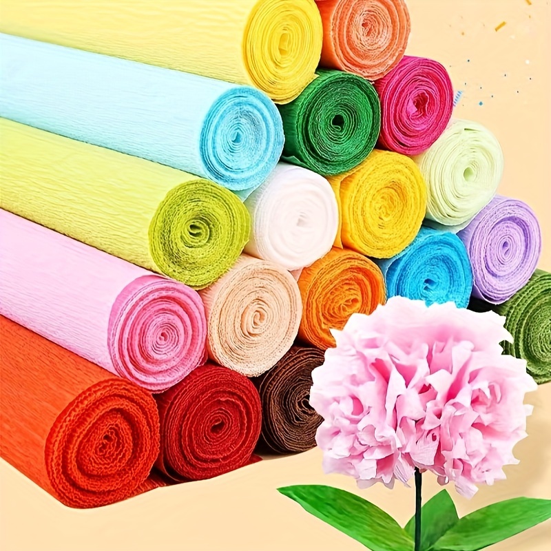 Italian Crepe Paper Rolls, Paper Flowers, Wrapping Paper, Decor, Paper  Craft Supplies, Crepe Paper Decor, Table Decor, Florist Gift Wrap 