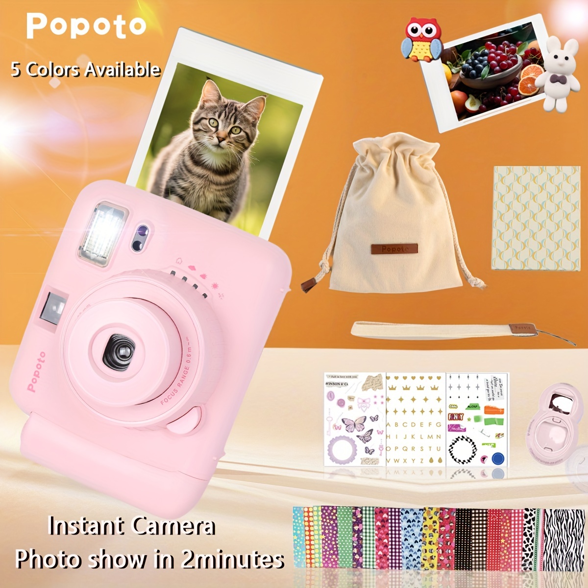  Álbum de fotos de 288 bolsillos para cámara instantánea  Fujifilm Instax Mini LiPlay 11 90 70 50S 26 25 9 8+ 8 7S, para cámara  instantánea Polaroid Snap PIC-300 Z2300 Mint Zip (rosa) : Productos de  Oficina