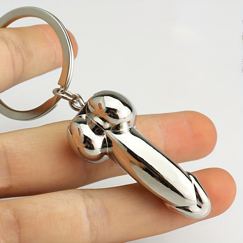 1pc 2 Styles Simulation Penis Design Copper Small Pendants For Keychain DIY  Jewelry Making Supplies