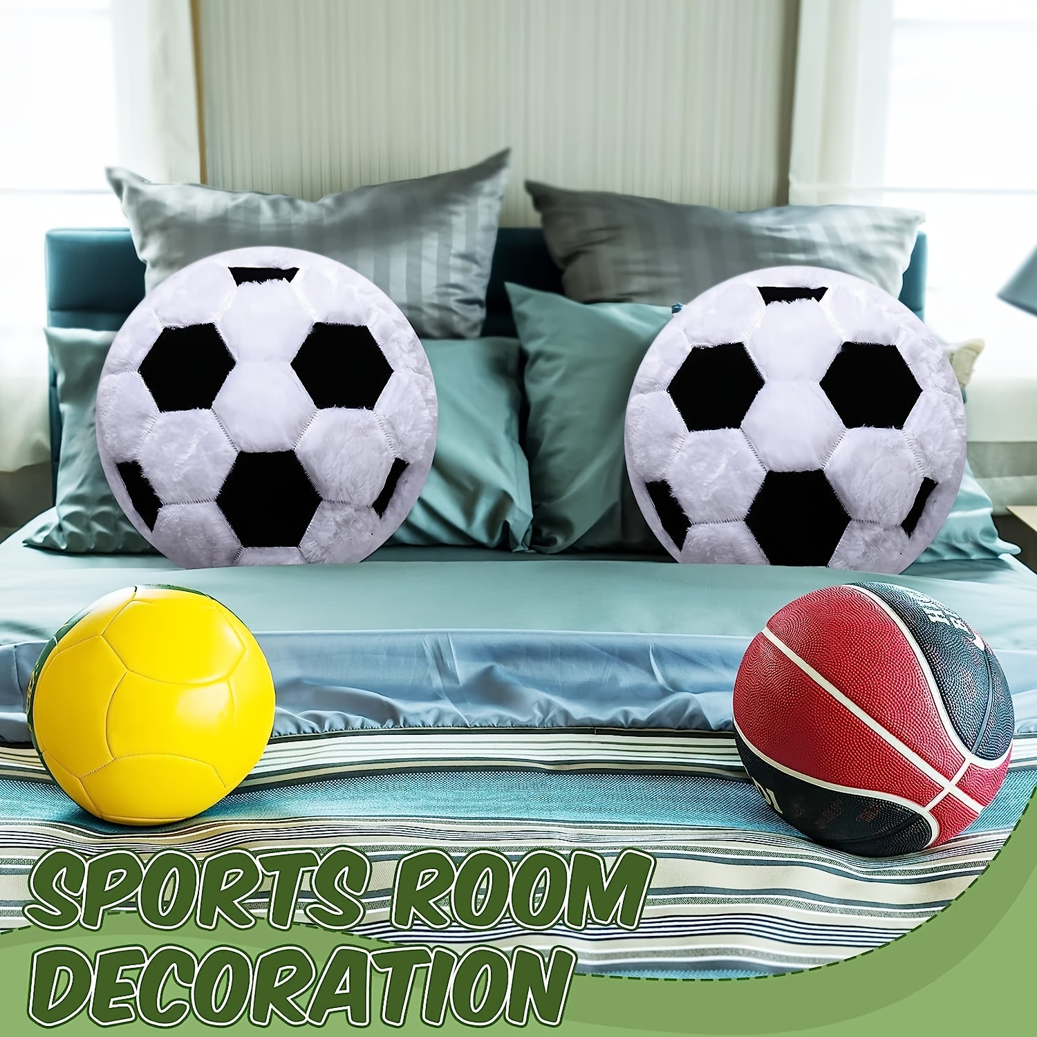 Sports themed best sale throw pillows