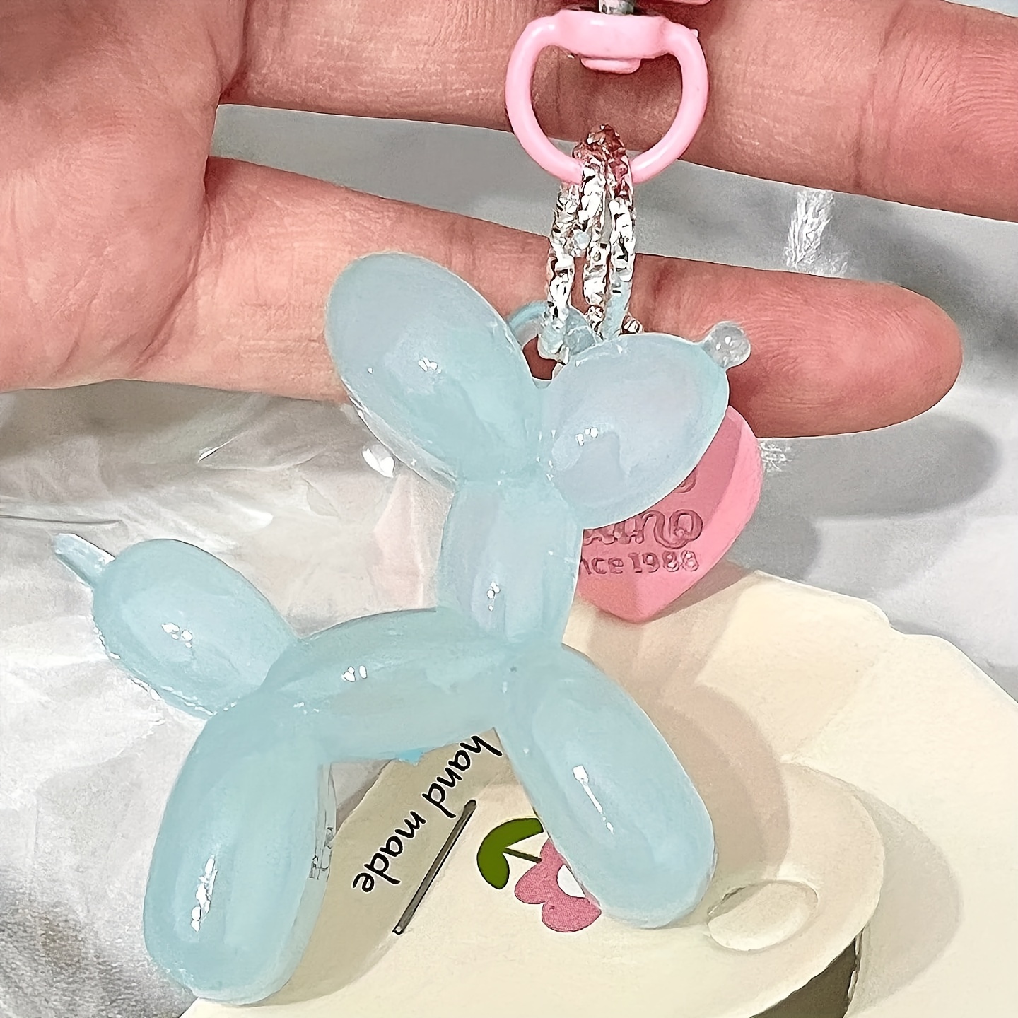 1 Pcs Jelly Balloon Dog Design Keychain for Women, Cute Girls Key Chain, Key  Chains Accessories for Car Keys