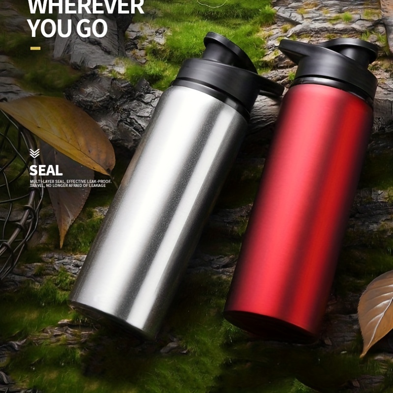 1L2L Thermos Water Bottle With Straw Lid Vacuum Stainless Steel