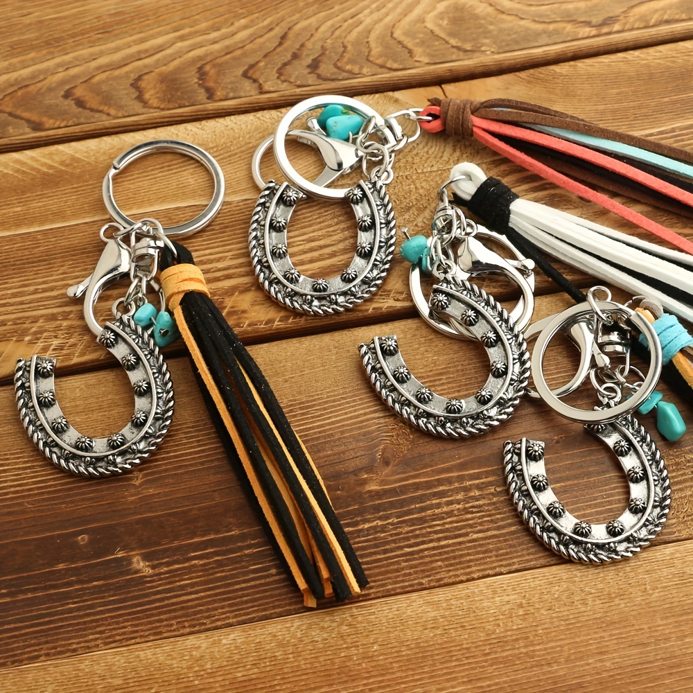 Western Style Wooden Keychain, Bull Sun Flower Retro Tassel Keychain Key  Ring, Bag Car Keychain For Men Women, Jewelry Gift For Friends - Temu