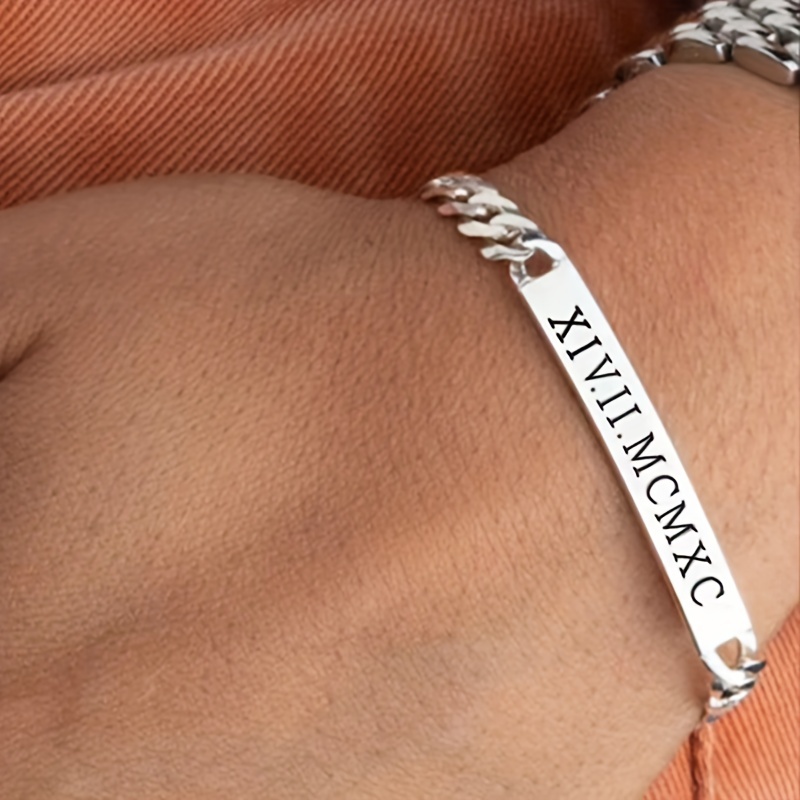 Hand engraved personalized large cuff bangle with monogram initials  -Sterling Silver