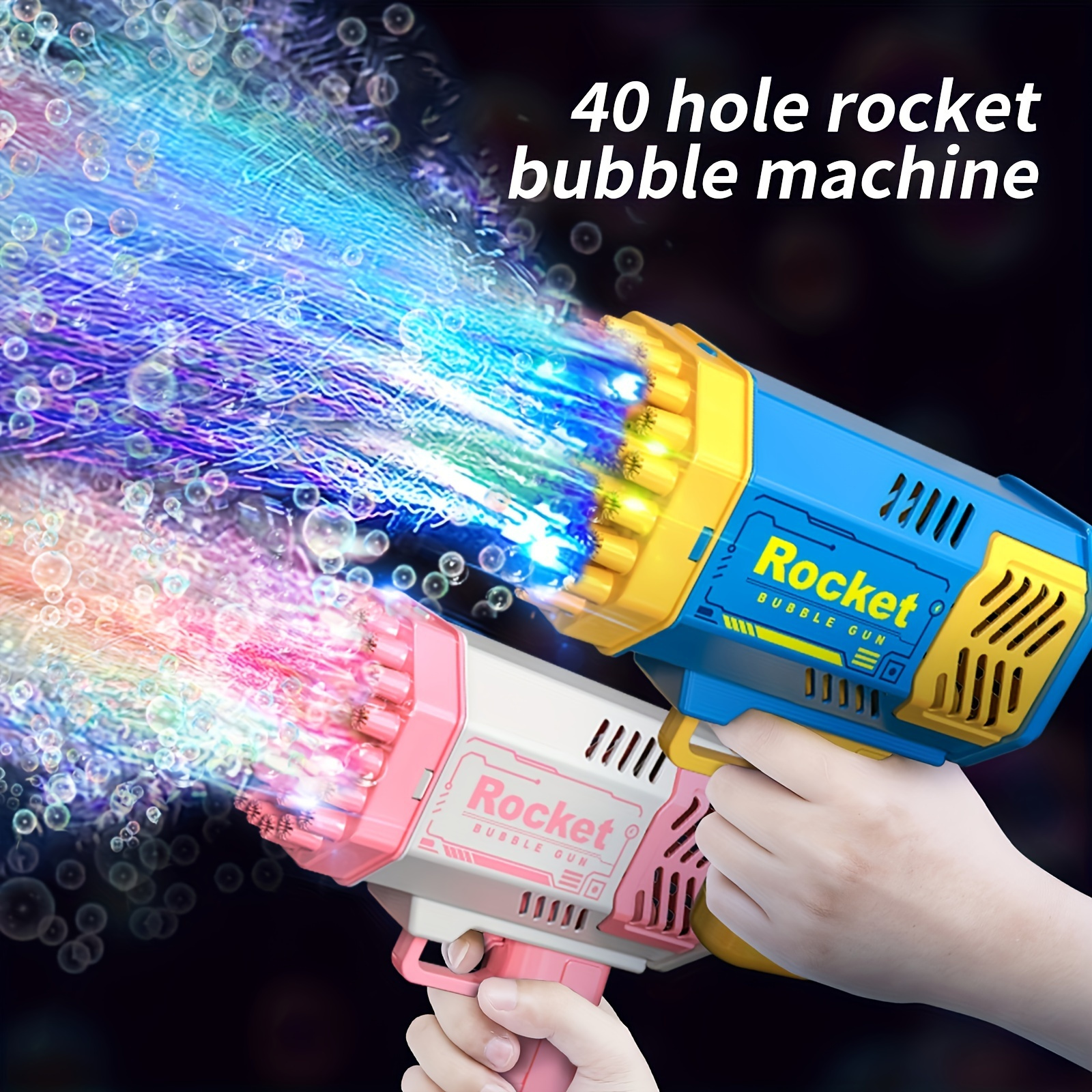 Enfants Pistolet à bulles automatique Jouets d'été, Bubble Blower Bubble  Gun Party Cadeaux, Machine à bulles Activités extérieures et intérieures  Cadeau d'anniversaire Machine à bulles