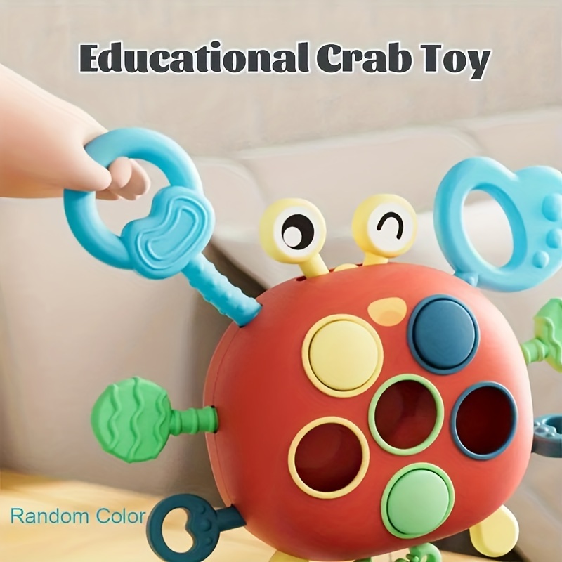 Juguetes Montessori para bebés de 18 meses, juguetes sensoriales para  niños, platillos voladores, juguetes de actividad de cable de silicona de  grado
