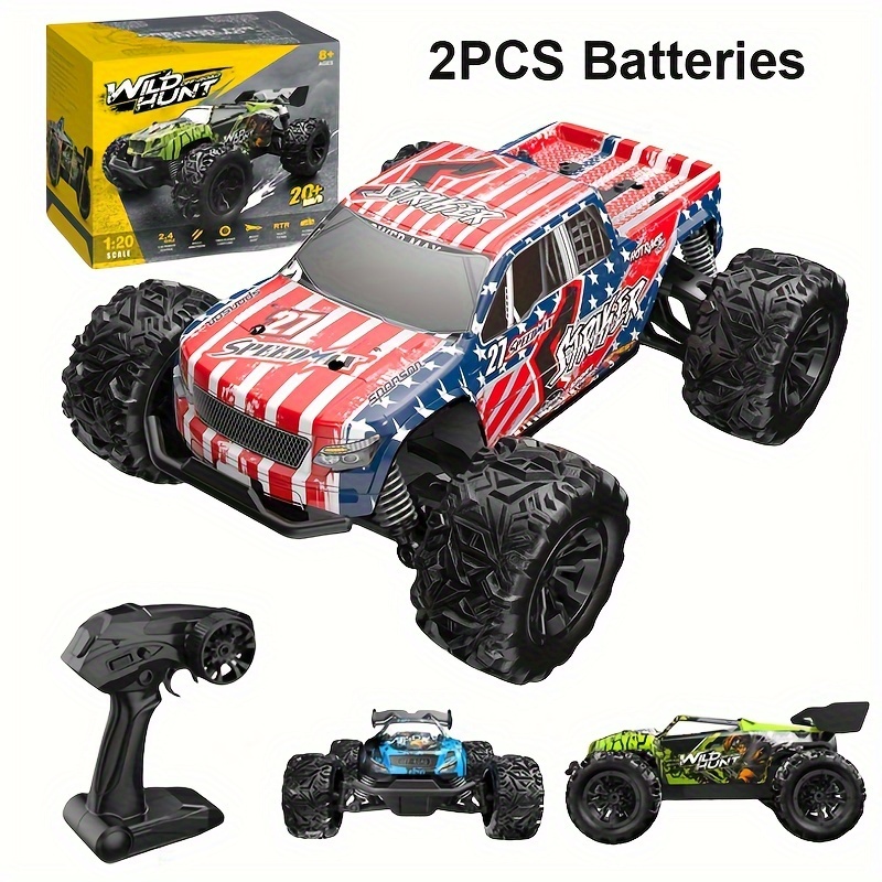 Voiture de jouet Monster Truck télécommandée pour enfants avec lumière LED  de musique de pulvérisation, 2WD 2.4GHz - Cdiscount Jeux - Jouets
