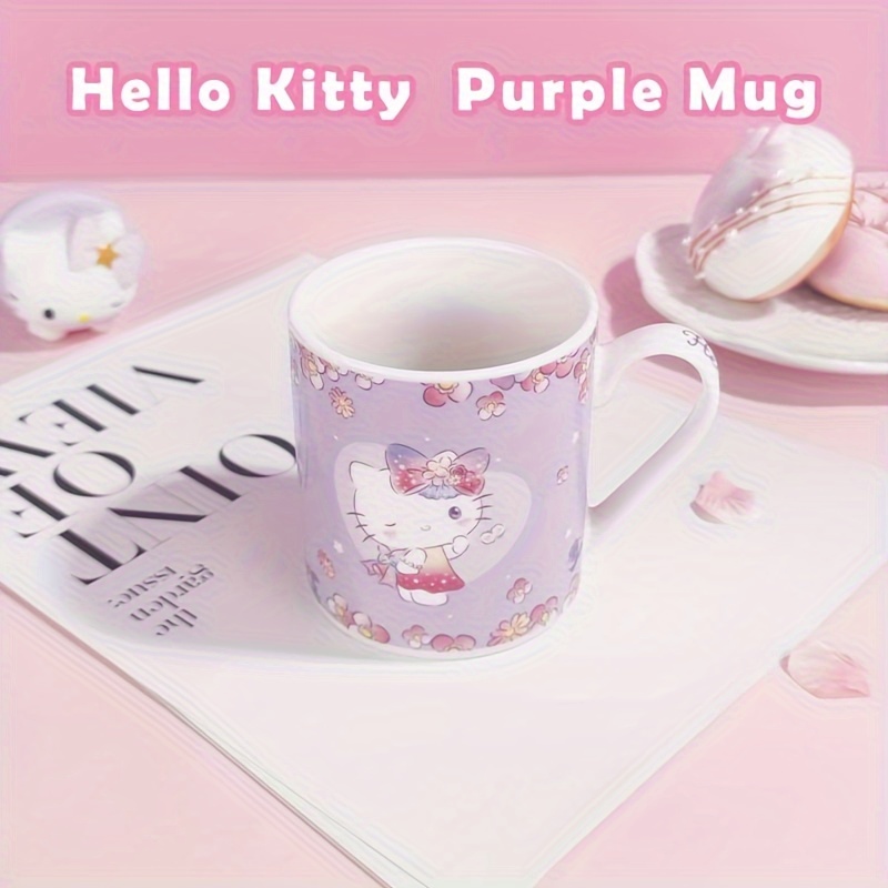 Hello Kitty Glass Coffee Tea Mug 15.2oz Cute Cup