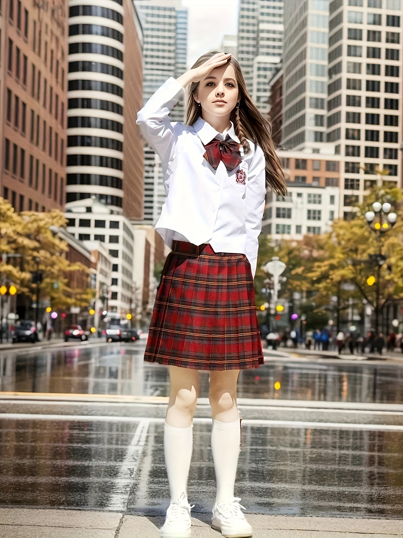 Saias Plissadas De Uniforme Xadrez Preppy 'JK', Minissaias De Uniforme  Escolar Japonês Kawaii, Roupas Femininas - Temu Portugal