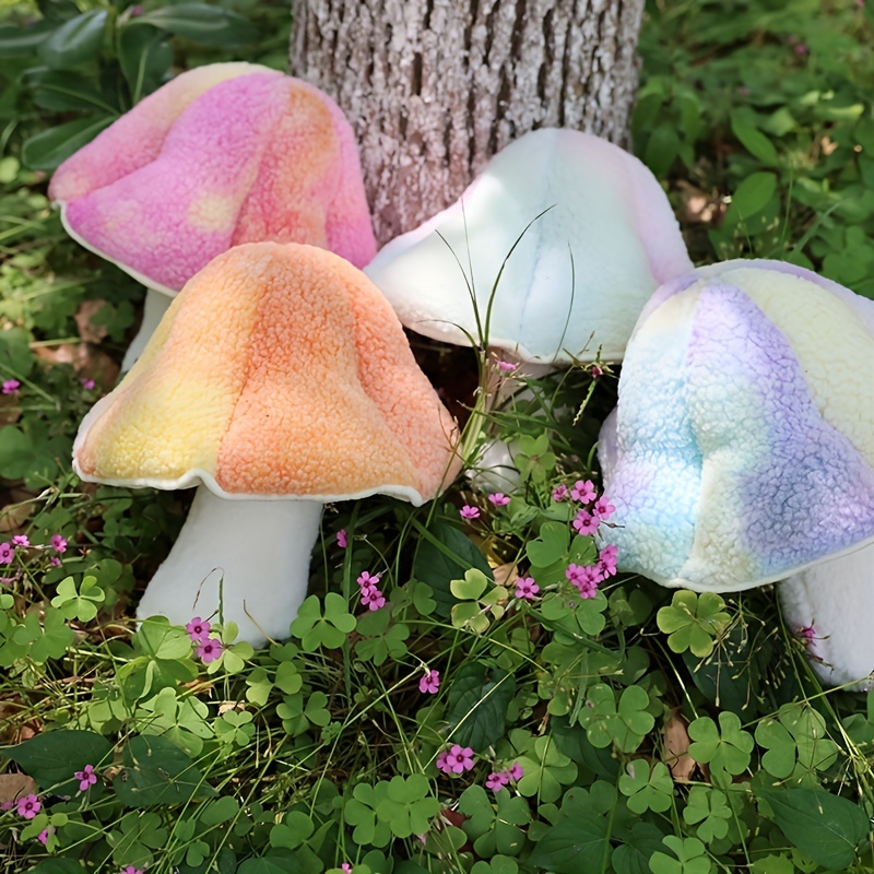 3d Mushroom Throw Pillows Funny Food Pillow Plush Toys - Temu