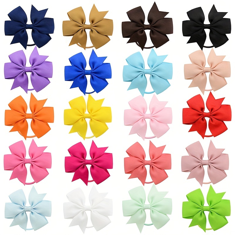 Fiocco Elastici per Capelli - Treccia Porta Bow Hairbands Fasce Accessori  per Capelli Legami Corda Anello per Baby Ragazze Bambini Bambine  Adolescenti